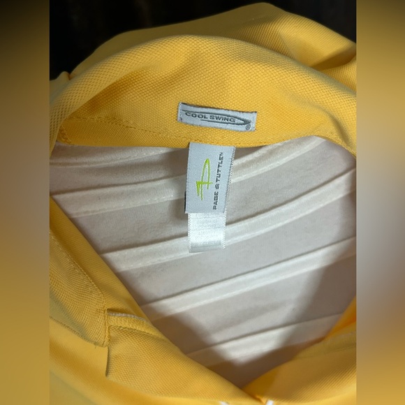 Perry Ellis Golf Cool swing Polo Shirt-Yellow-Size Large - Picture 4 of 8